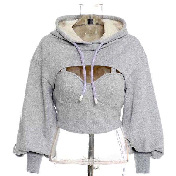 Unique “Fly Corset” Sweater Top - Picture 1 of 5